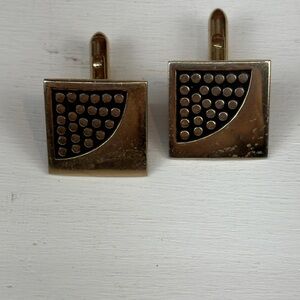 Swank Men's Cuff Links Gold Tone